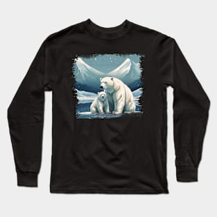 Mother and Child Winter Bears Long Sleeve T-Shirt